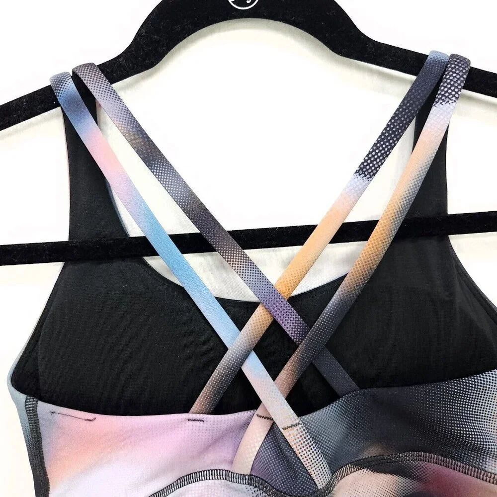 Lululemon Energy Longline Bra Size 4 Strappy Back DMTM Unique Color - Picture 5 of 15